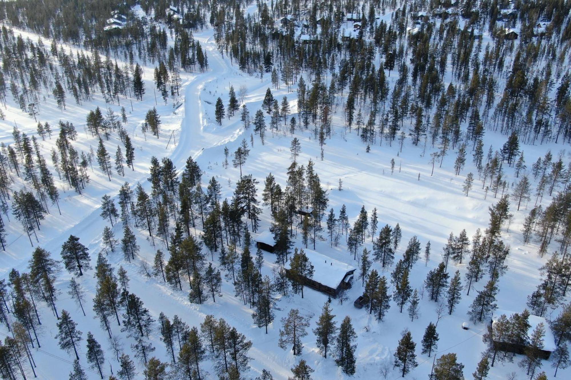 Kuukkeli Log Houses Villa Aurora "Pupula" Saariselkä Exteriör bild