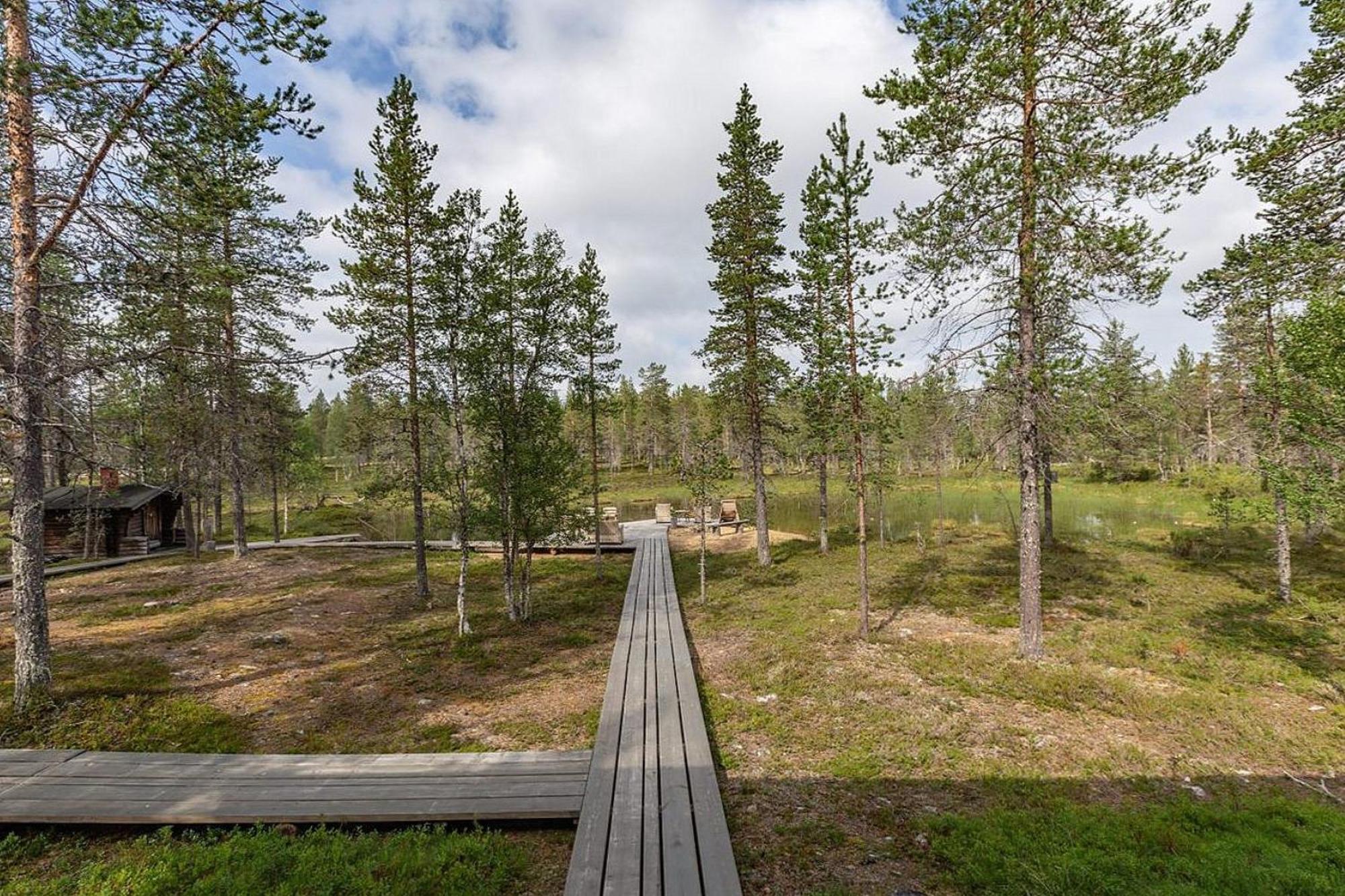 Kuukkeli Log Houses Villa Aurora "Pupula" Saariselkä Exteriör bild